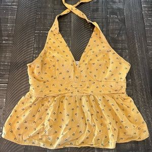 American Eagle Floral Halter Top
